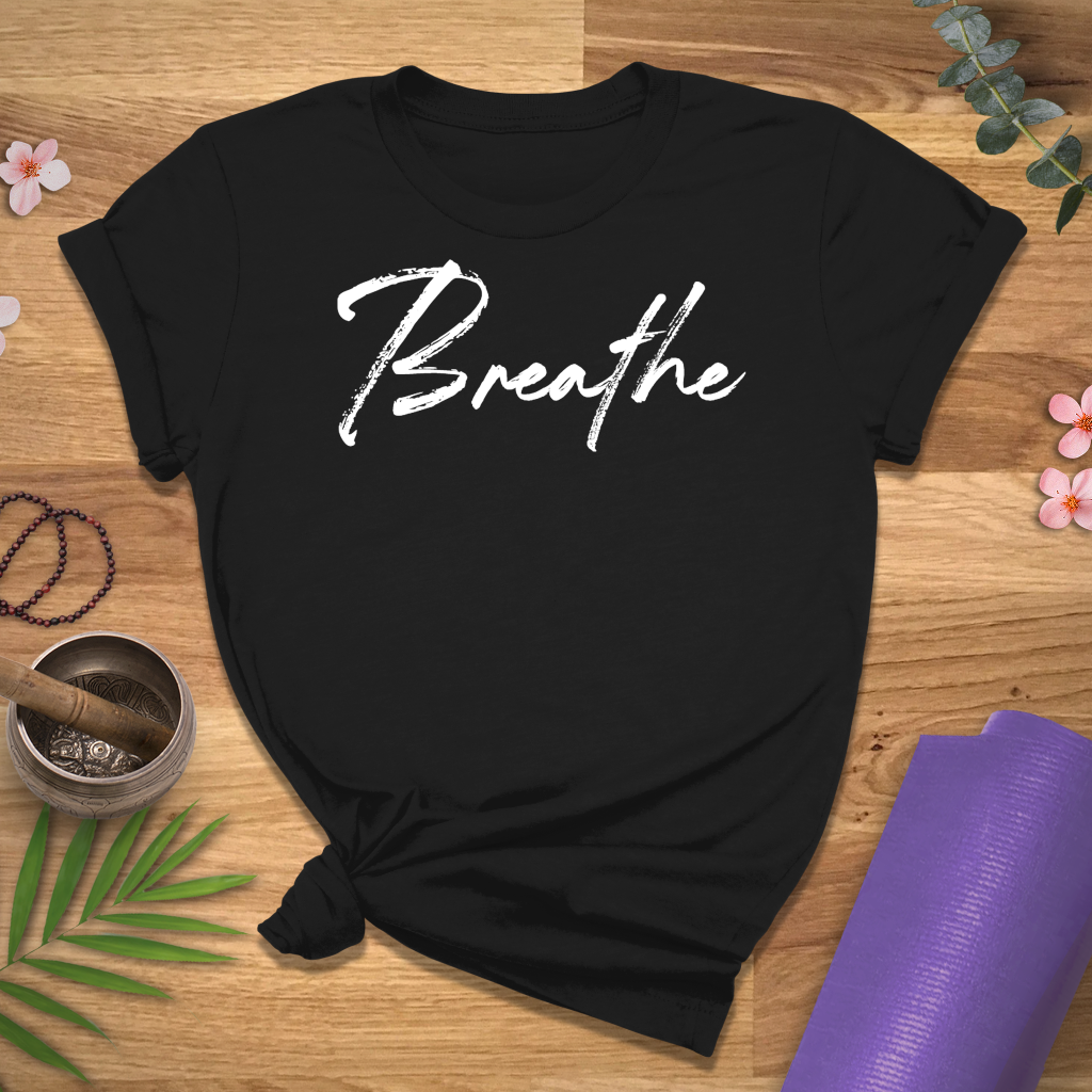 Breathe Cursive Tee
