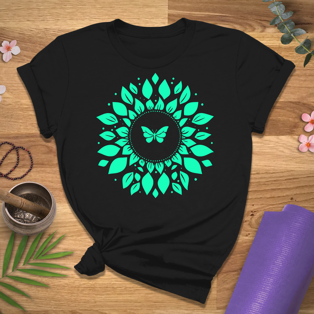 Bfly Leaf Spiral Tee