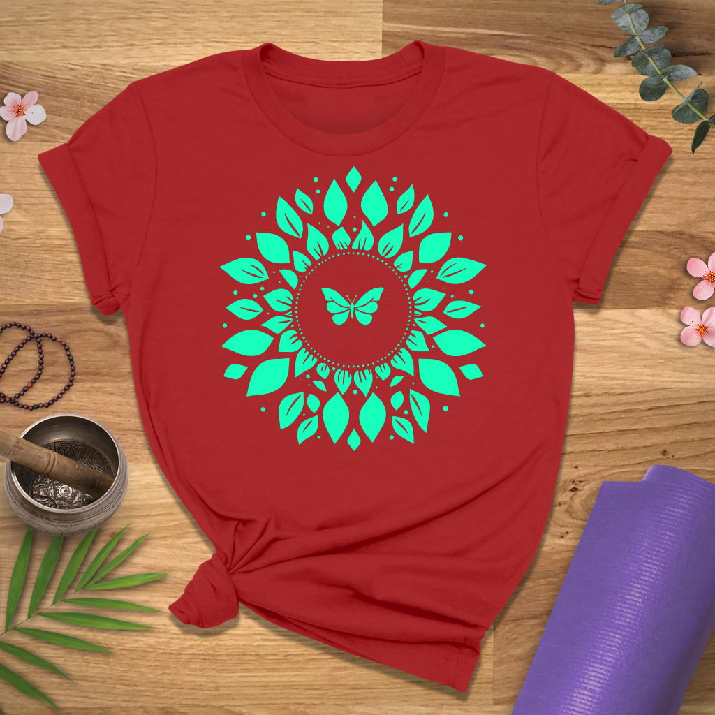 Bfly Leaf Spiral Tee