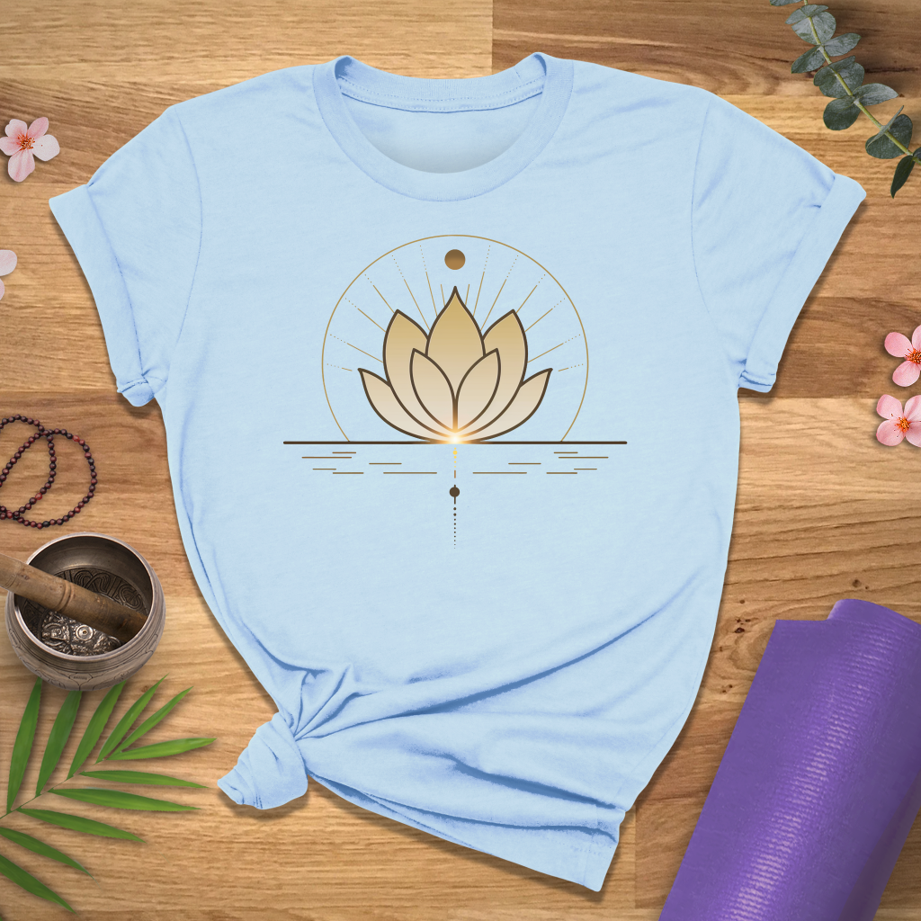 Gold Shining Lotus Tee