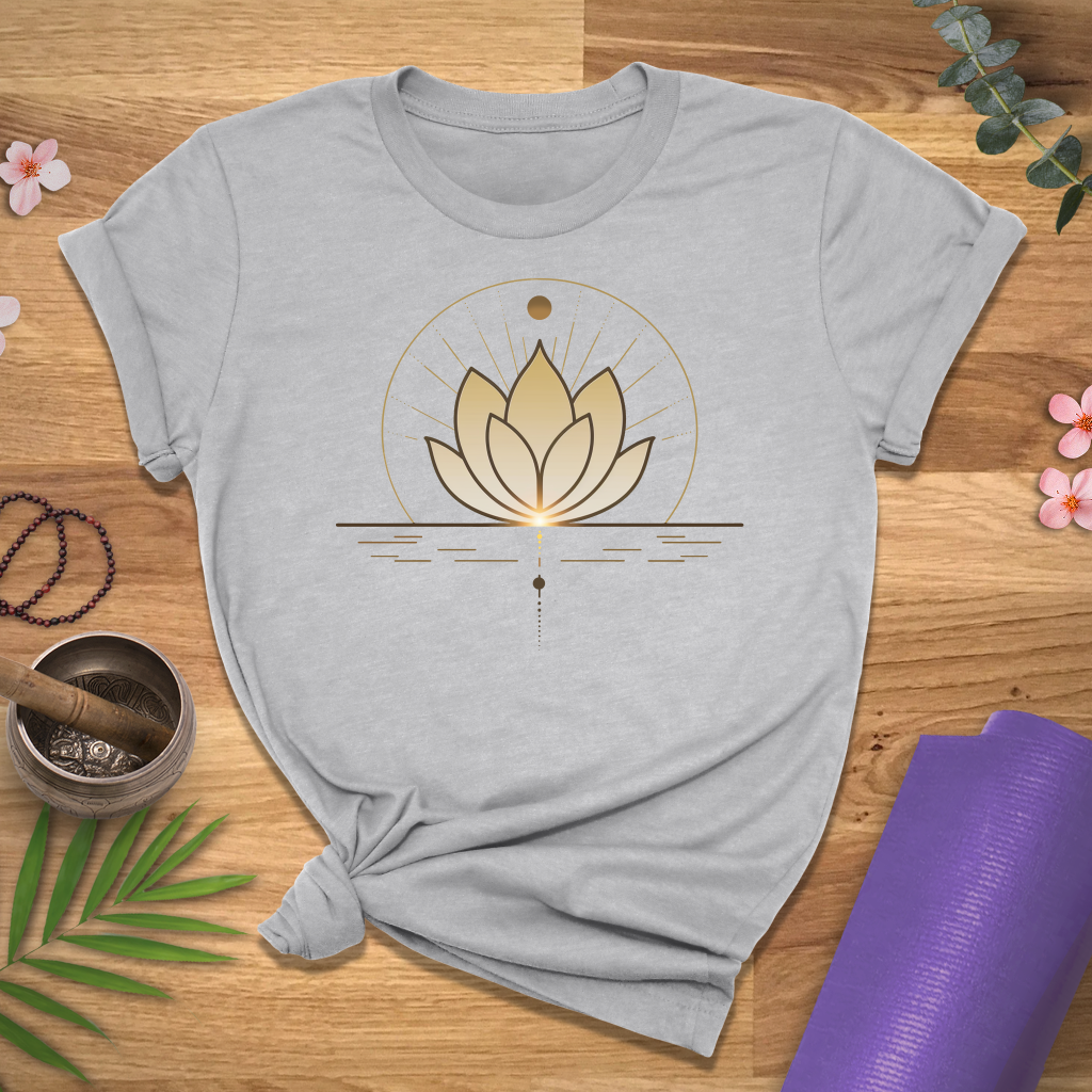 Gold Shining Lotus Tee