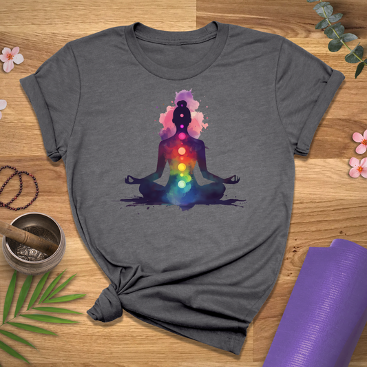 Watercolor Chakra Meditation Tee