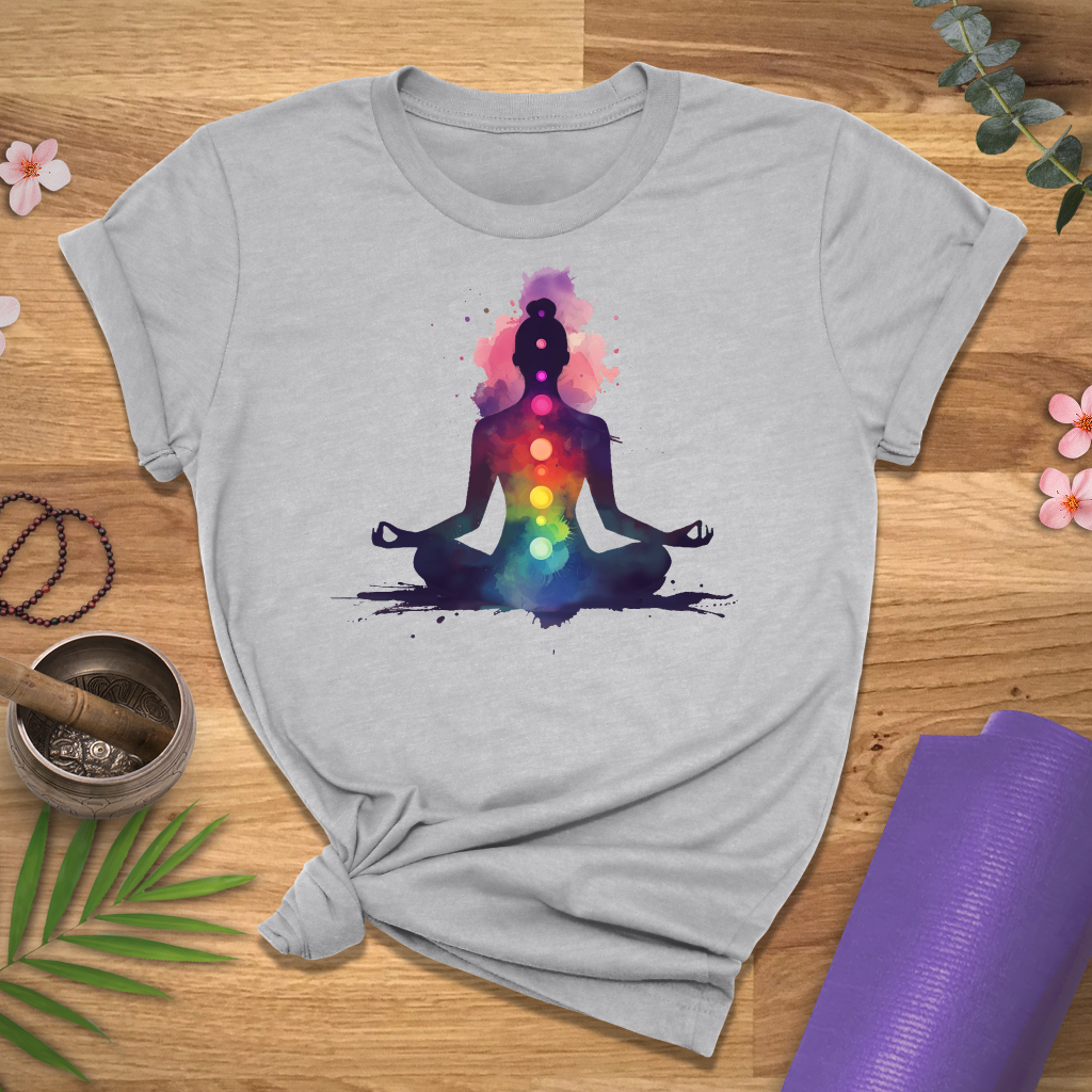 Watercolor Chakra Meditation Tee