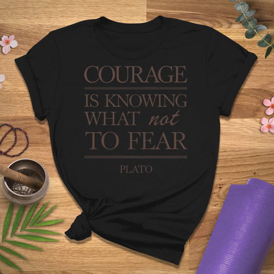 Courage Plato Quote Tee