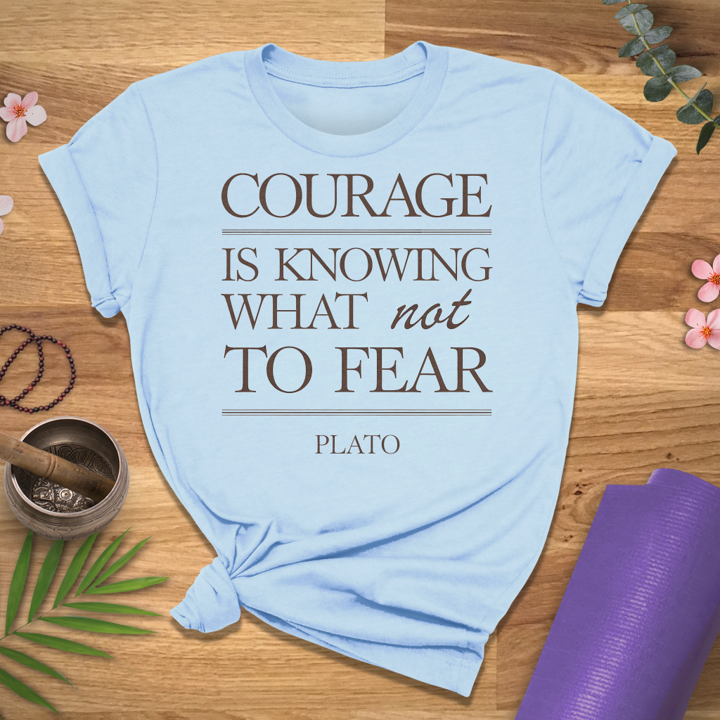 Courage Plato Quote Tee