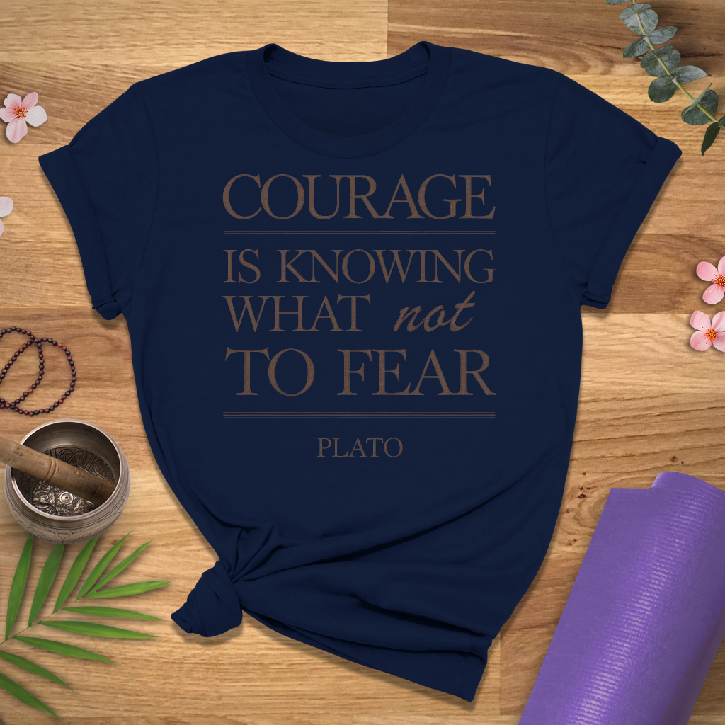 Courage Plato Quote Tee
