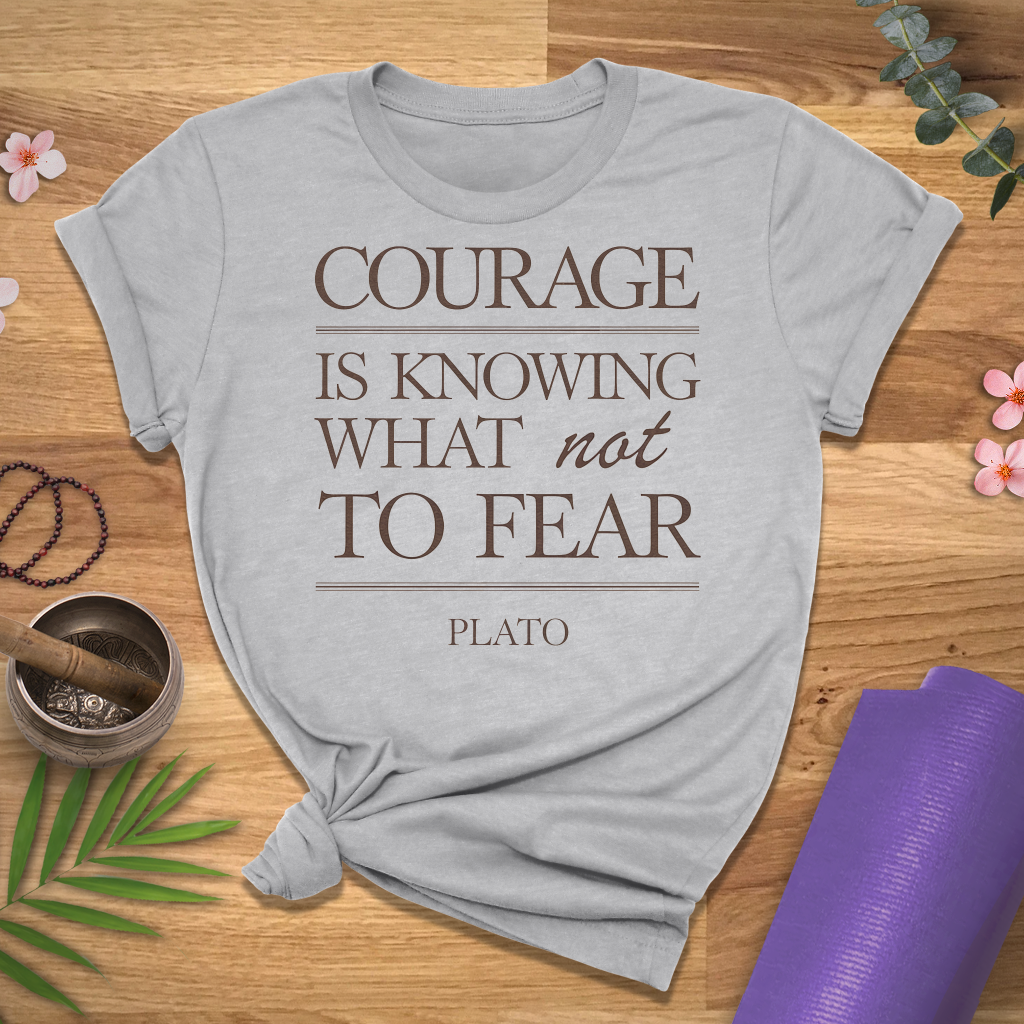 Courage Plato Quote Tee