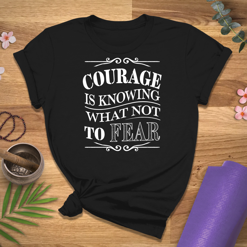 Courage Quote Chalk Tee