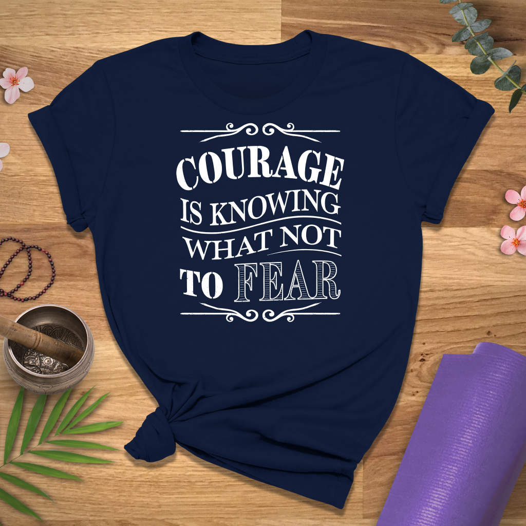 Courage Quote Chalk Tee