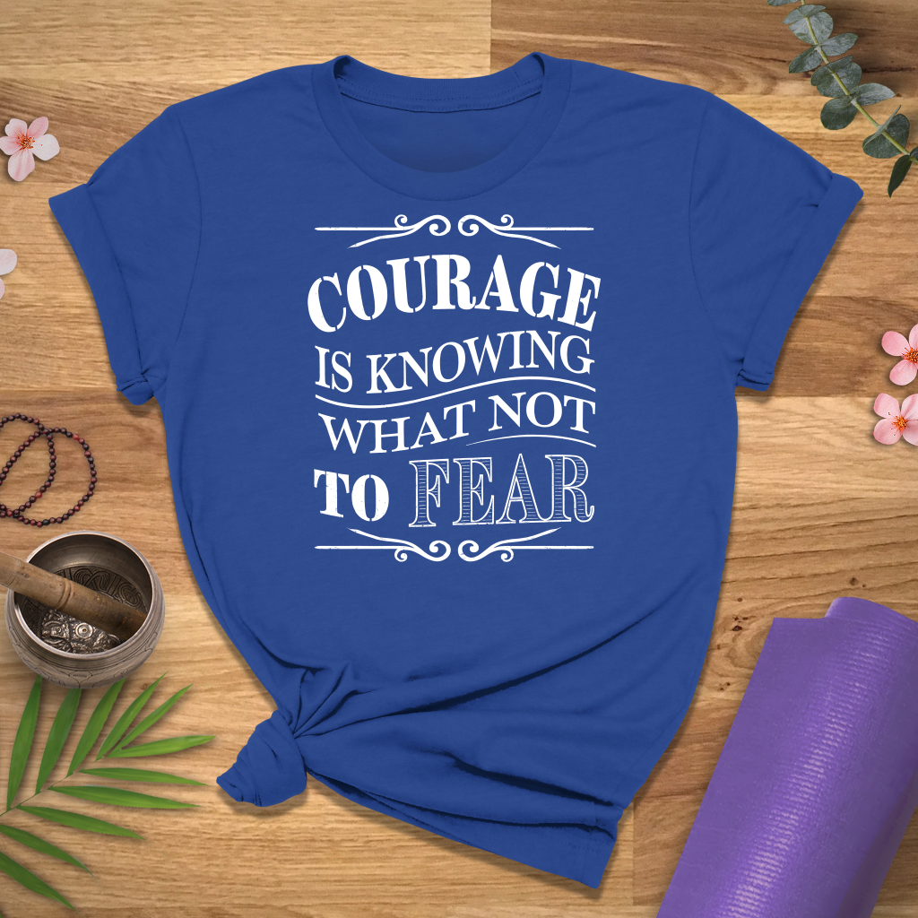Courage Quote Chalk Tee