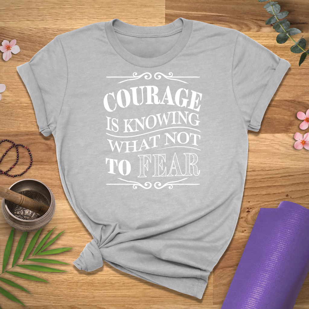 Courage Quote Chalk Tee
