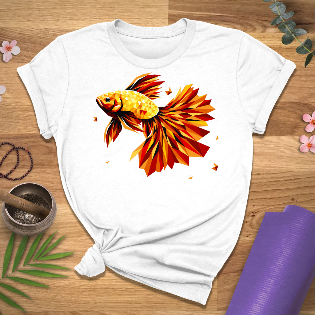 Geometric Goldfish Tee
