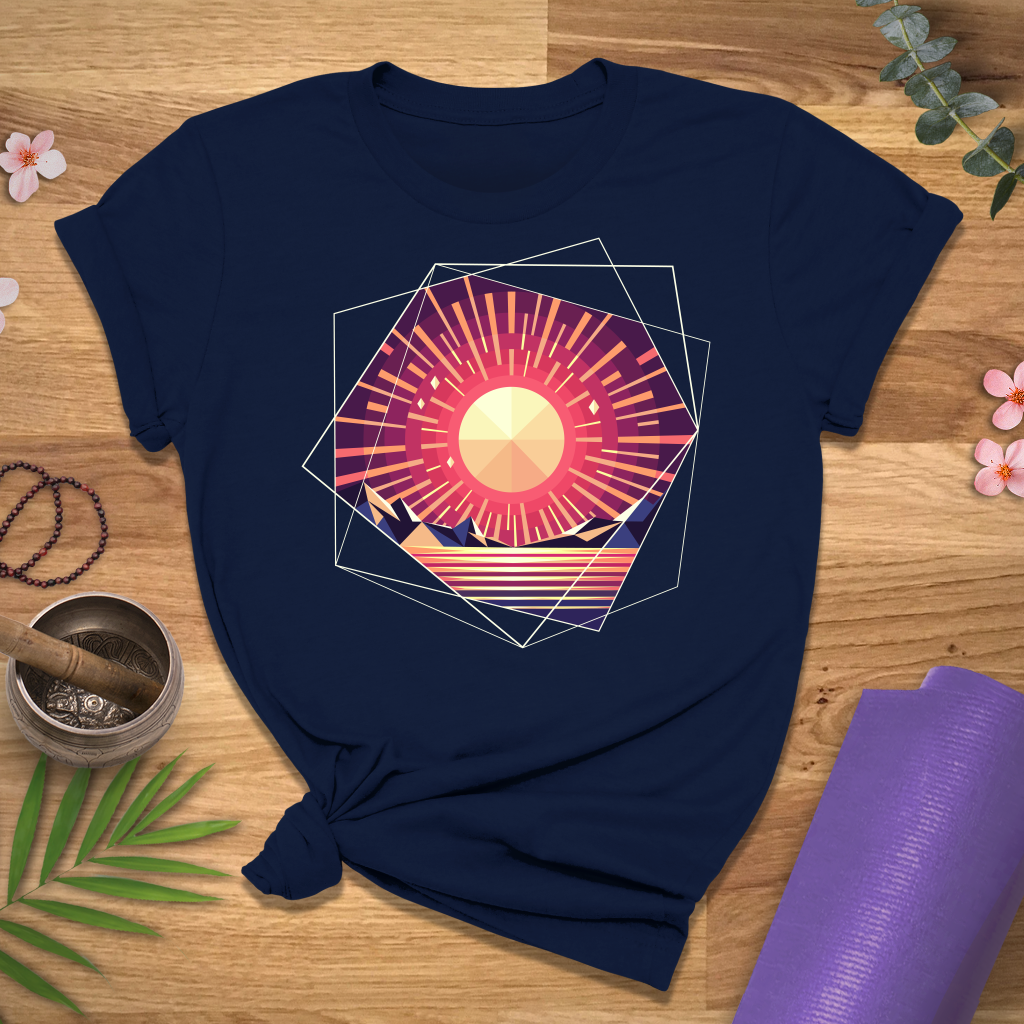 Geometric Sunset Tee