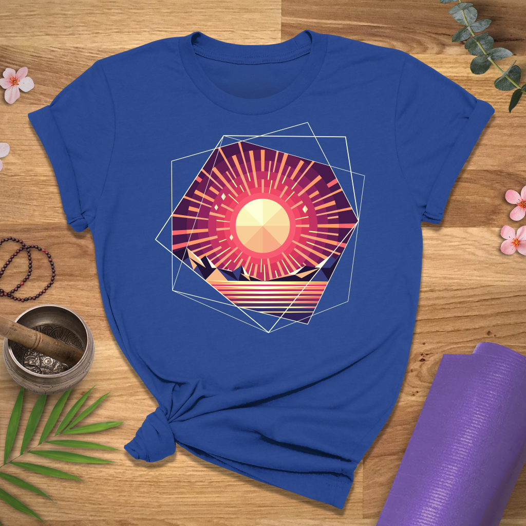 Geometric Sunset Tee