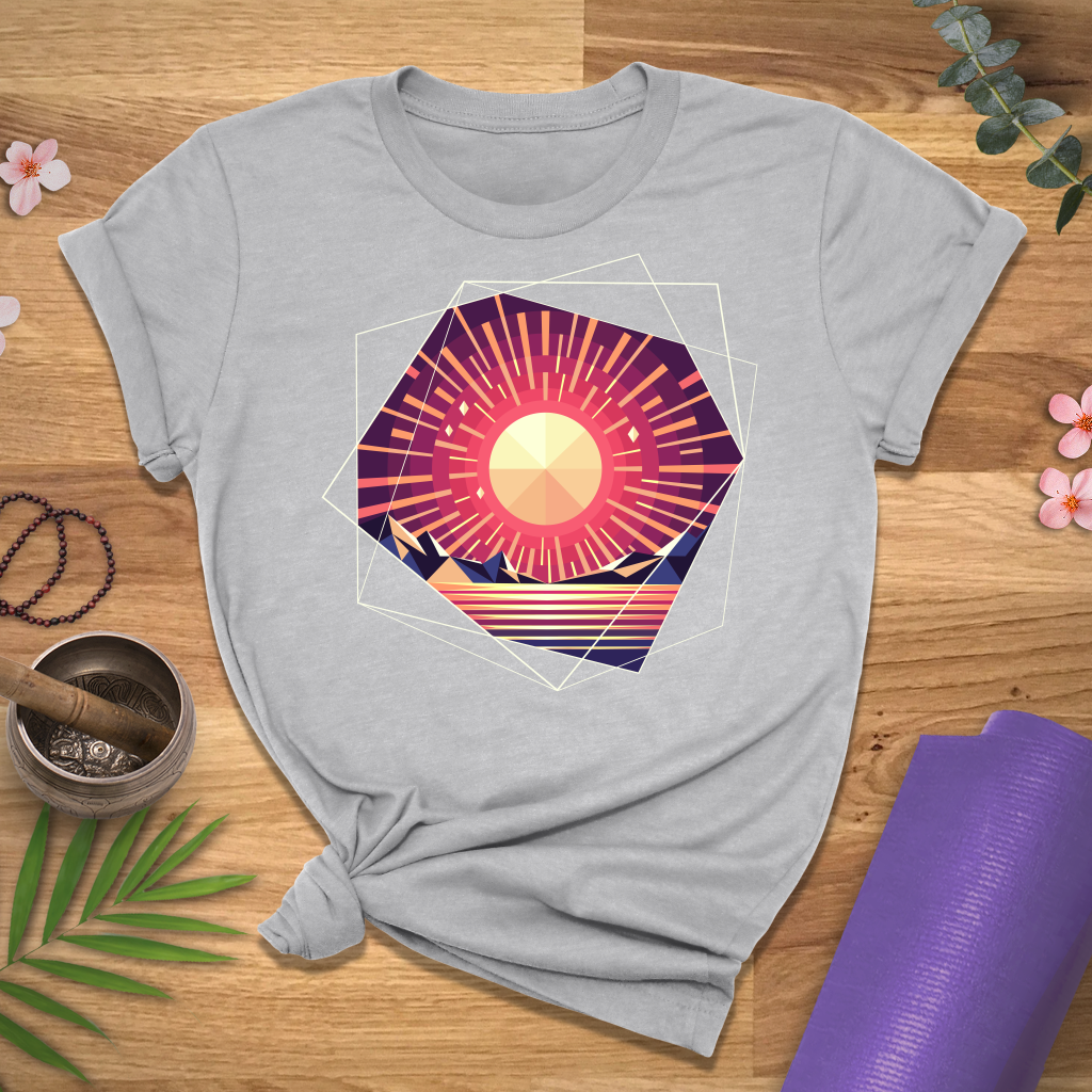 Geometric Sunset Tee