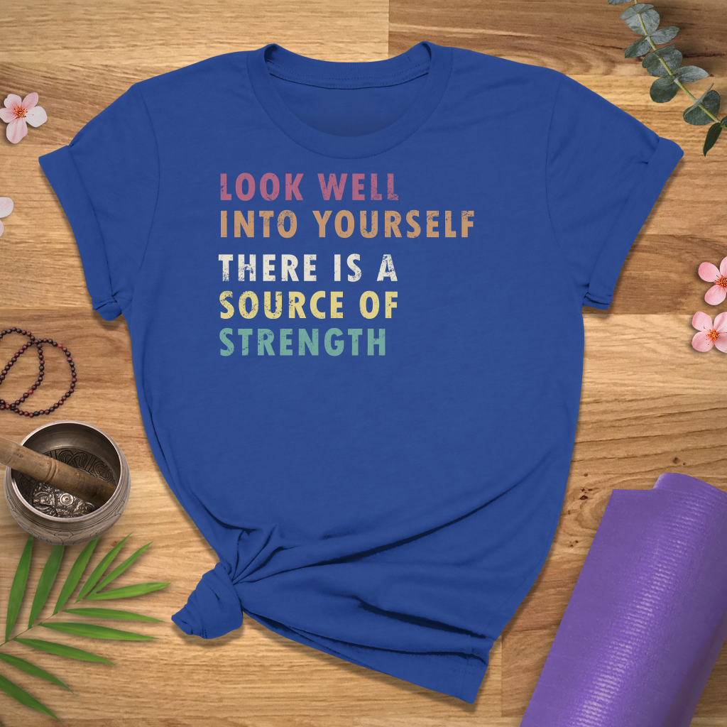Look Into Yourself Quote Tee