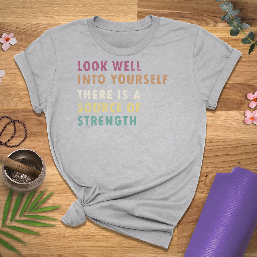 Look Into Yourself Quote Tee