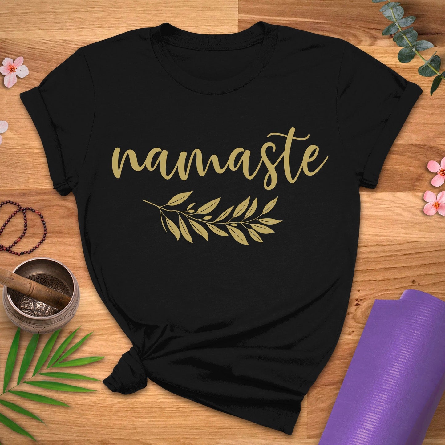 Namaste Gold Leaf Tee