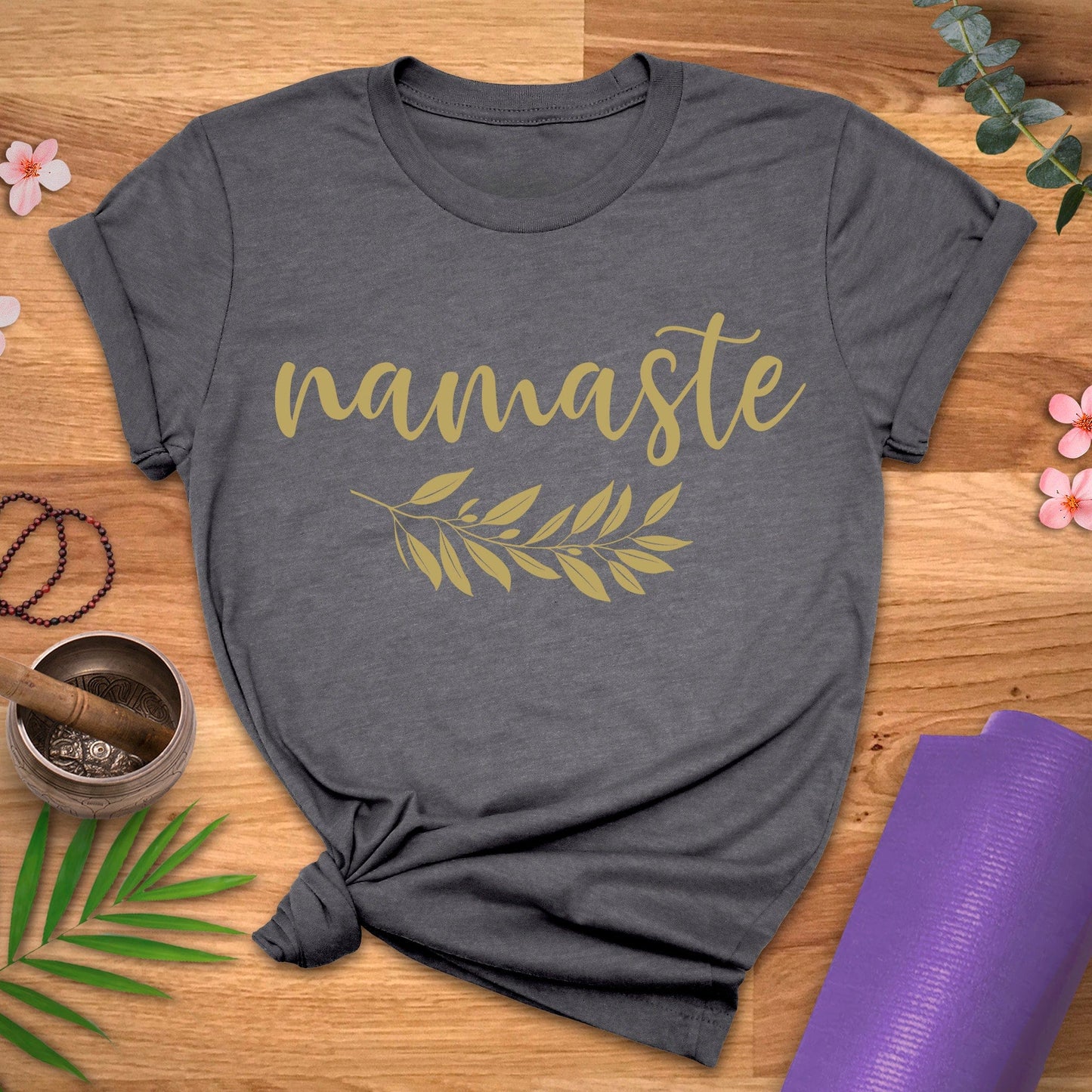 Namaste Gold Leaf Tee