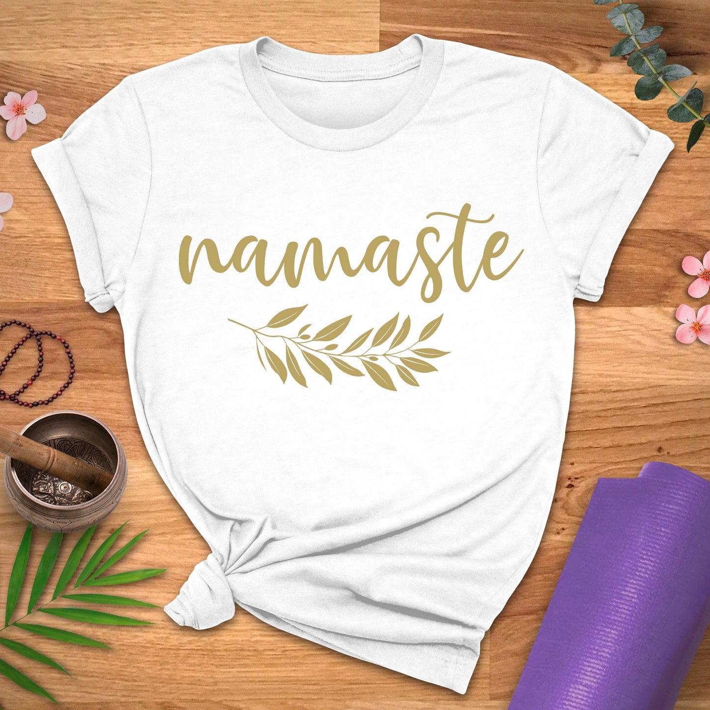 Namaste Gold Leaf Tee