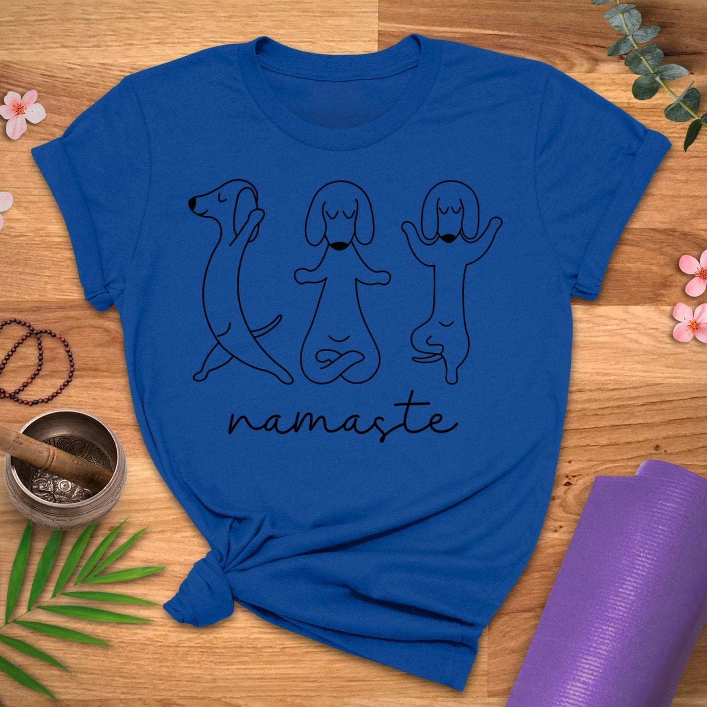 Dachshund Namaste Tee - ZenWear - T - Shirt