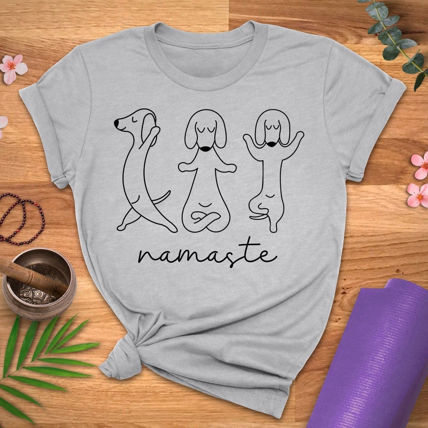 Dachshund Namaste Tee - ZenWear - T - Shirt