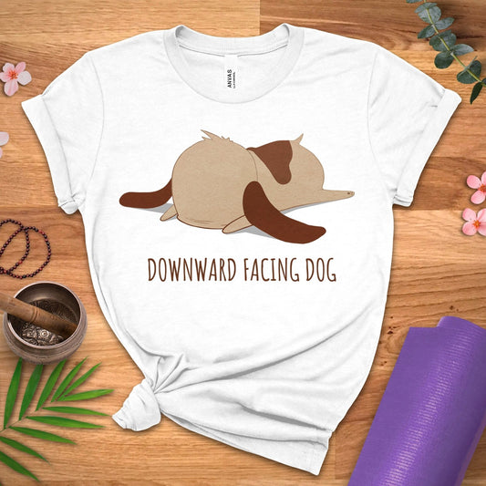 Downward FACEing Dog Tee - ZenWear - T-Shirt