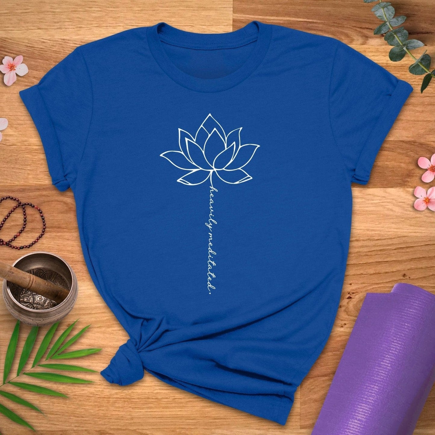 Heavily Meditated Lotus Tee - ZenWear - T-Shirt