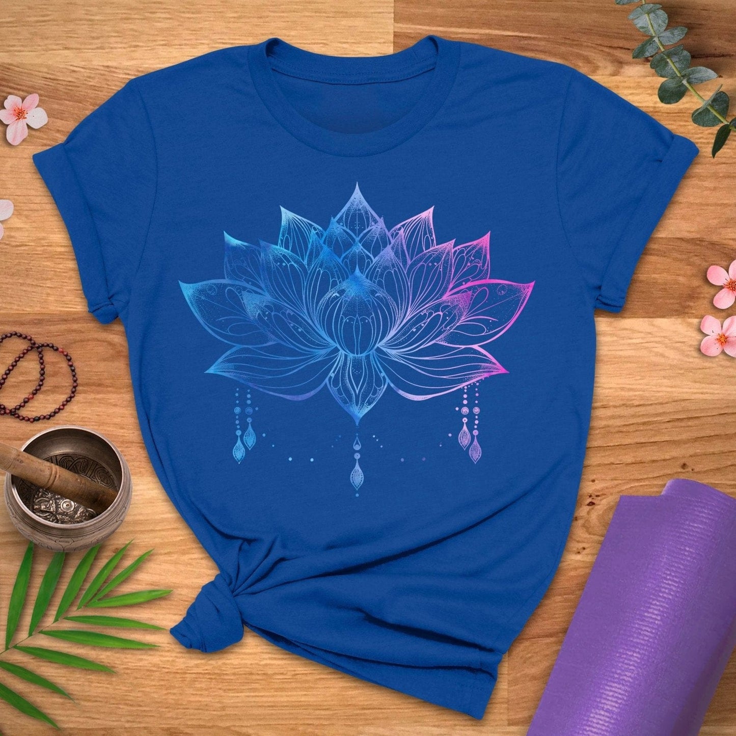 Lotus Bloom Speckle Tee - ZenWear - T-Shirt