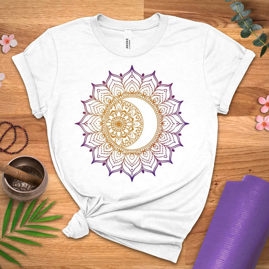 Mandala Moon Eclipse Tee - ZenWear - T-Shirt