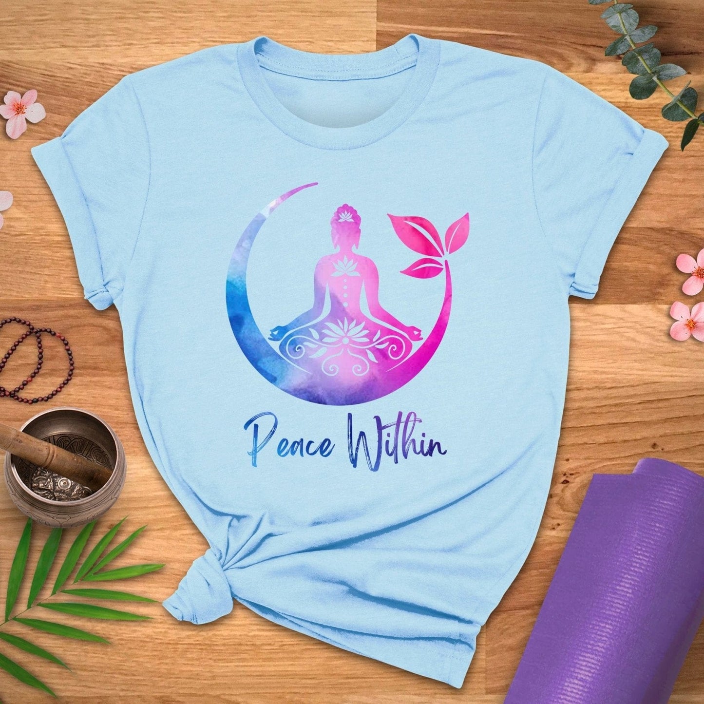 Watercolor Peace Within Tee - ZenWear - T-Shirt